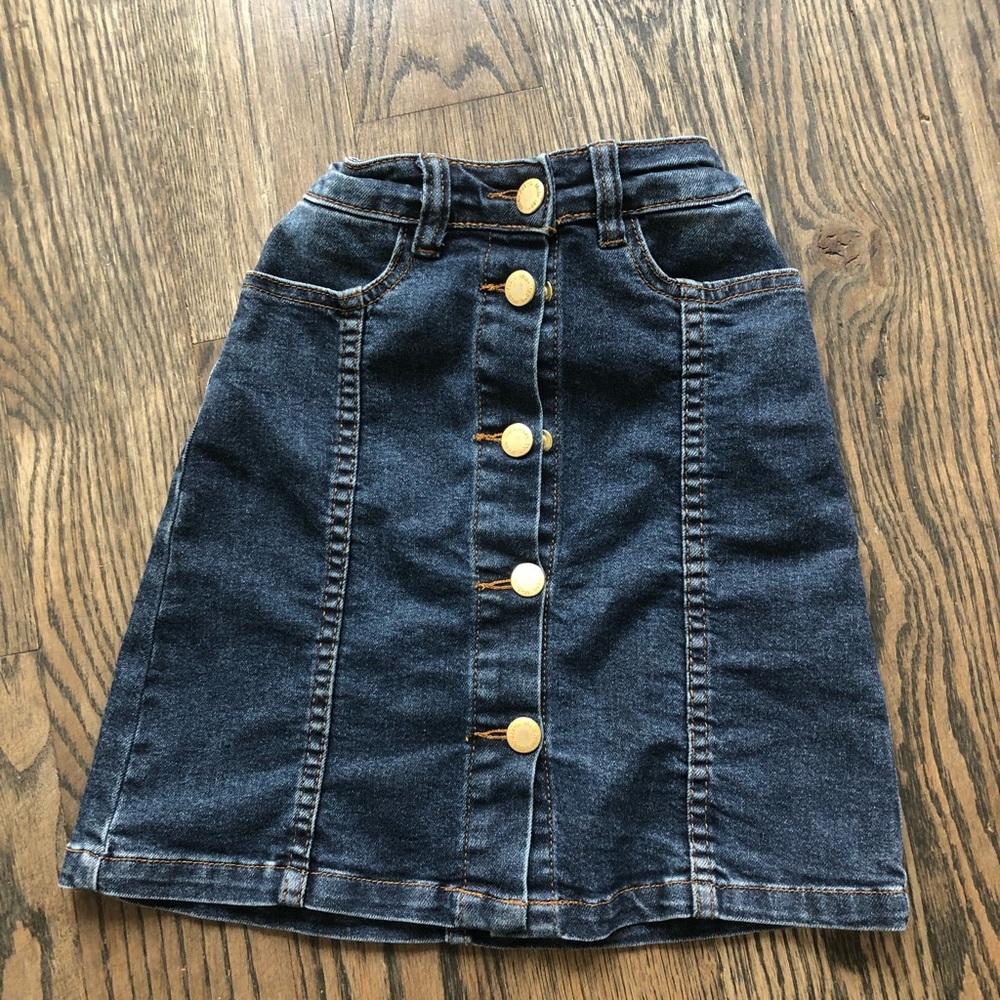 Molo girls britney denim skirt size 5-6